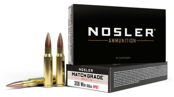 Nosler .308 Winchester 168 Grain Custom Competition Brass Cased  500 round