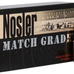 Nosler Match Grade 6.5mm Grendel 123 Grain Hollow Point Boat Tail Brass Cased 500 rounds