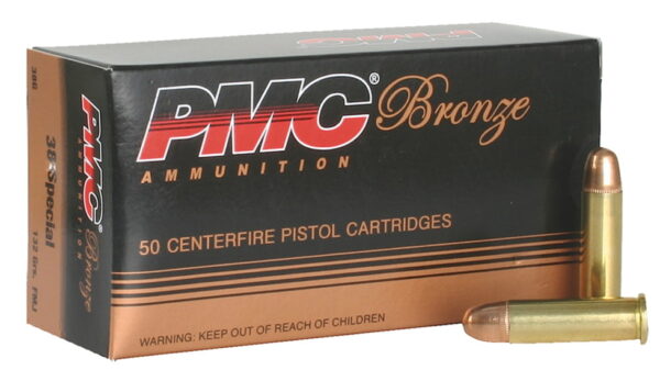 PMC 38G Bronze .38 Special 132 grain Full Metal Jacket (FMJ) Brass Casing 500 rounds