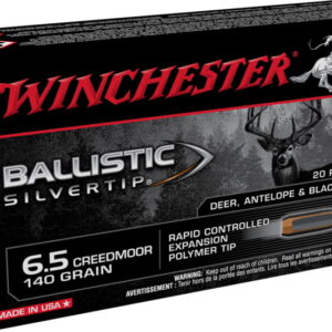 Winchester BALLISTIC SILVERTIP 6.5 Creedmoor 140 grain Fragmenting Polymer Tip 500 rounds