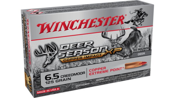 Winchester DEER SEASON XP-COPPER IMPACT 6.5 Creedmoor 125 grain Copper Extreme Point Polymer Tip  500 rounds