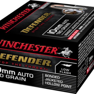 Winchester DEFENDER 10mm Auto 180 grain Bonded Jacketed Hollow Point  500 rounds