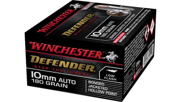 Winchester DEFENDER 10mm Auto 180 grain Bonded Jacketed Hollow Point  500 rounds