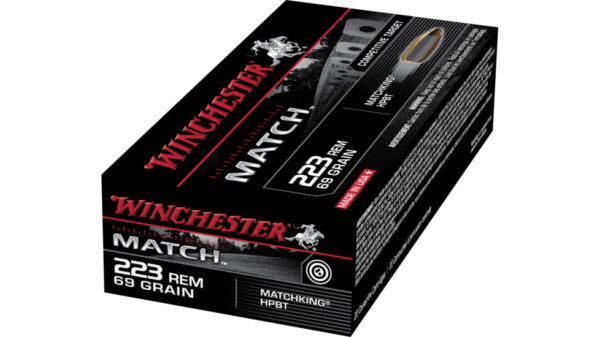 Winchester MATCH .223 Remington 69 grain Boat Tail Hollow Point 500 rounds