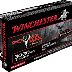 Winchester POWER MAX BONDED .30-30 Winchester 170 grain Bonded Rapid Expansion Protected Hollow Point Centerfire Rifle Ammunition X30303BP 500 rounds