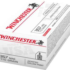 Winchester USA HANDGUN .357 Magnum 110 grain Jacketed Hollow Point Centerfire Pistol Ammunition 500 rounds