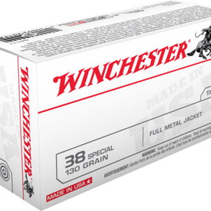 Winchester USA HANDGUN .38 Special 130 grain Full Metal Jacket 500 rounds