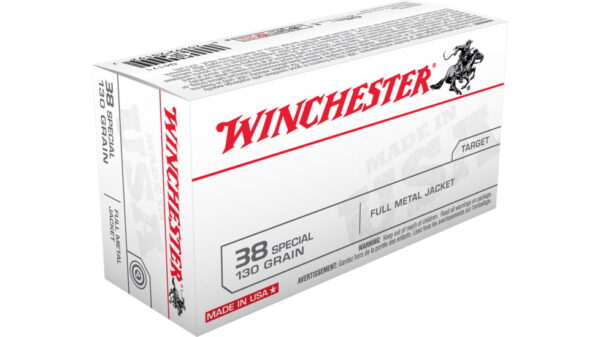 Winchester USA HANDGUN .38 Special 130 grain Full Metal Jacket 500 rounds