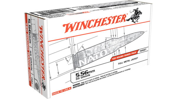 Winchester USA RIFLE 5.56x45mm NATO 55 grain Full Metal Jacket  500 rounds