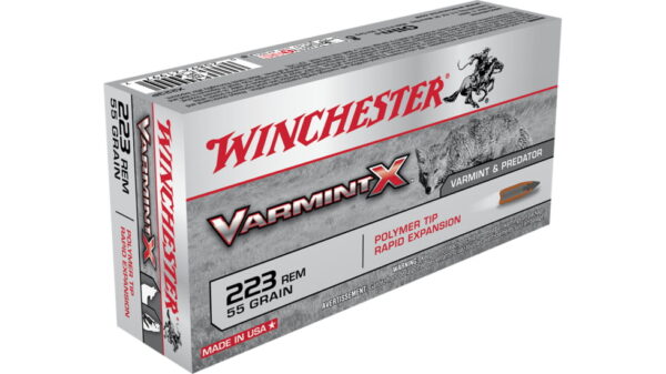 Winchester VARMINT X RIFLE .223 Remington 55 grain Rapid Expansion Polymer Tip 500 rounds