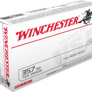 WINCHESTER .357 SIG 125 grain Full Metal Jacket 500 rounds